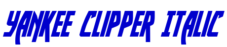 Yankee Clipper Italic 字体